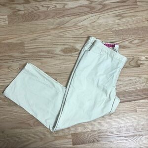 Liz Lange Maternity Tan Cropped Pants Sz 8